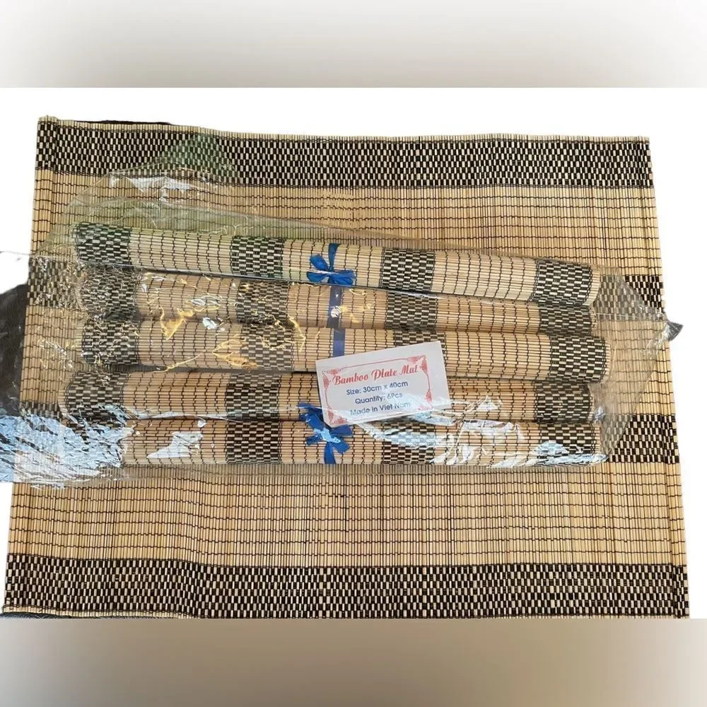 6 PIECE‎ BAMBOO PLACEMAT SET